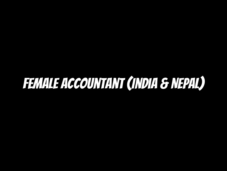 Female Accountant (India & Nepal)